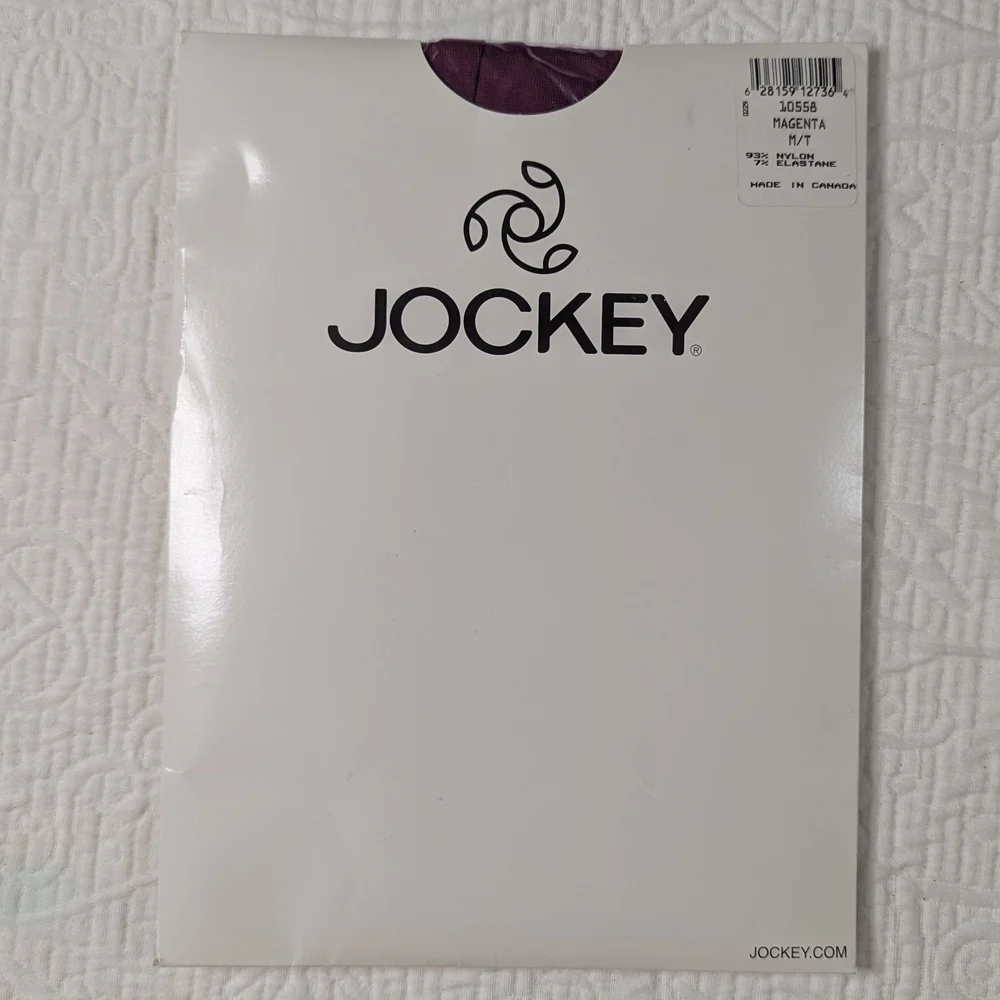 Jockey‎ Berry/Magenta Pantyhose/Tights Size M/T Vintage NWT